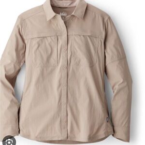 REI Sahara LS XL GUC beige